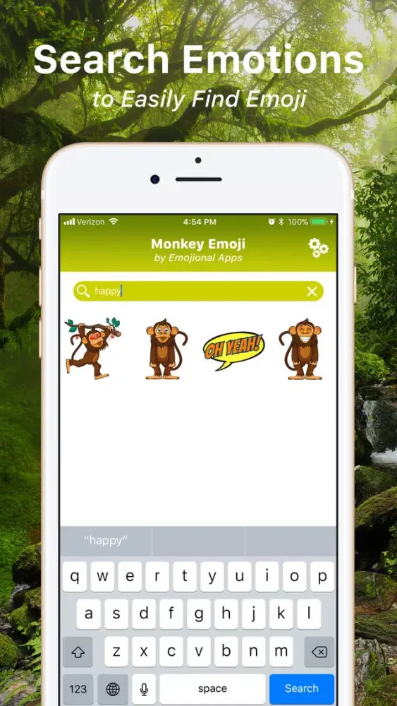 Capturas de pantalla de Monkey Emoji Texting Stickers