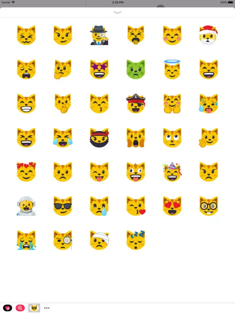 Cat Themed Emoji: by EmojiOne iPad  Screenshots