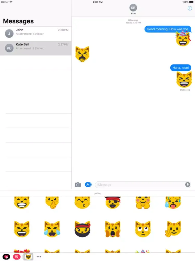 Cat Themed Emoji: by EmojiOne iPad  Screenshots