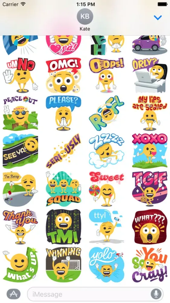 Emoji Guy: Emoji Stickers Inspired by EmojiOne Screenshots