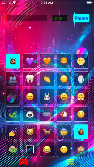 Emoji Neon Game 1980s Screenshots