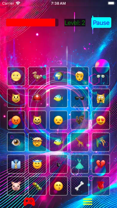 Emoji Neon Game 1980s Screenshots