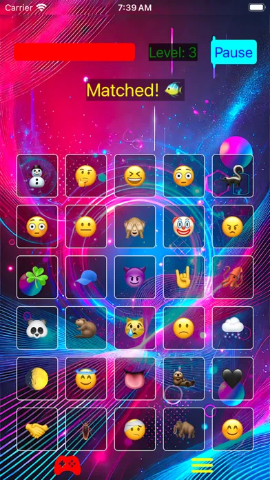 Emoji Neon Game 1980s Screenshots