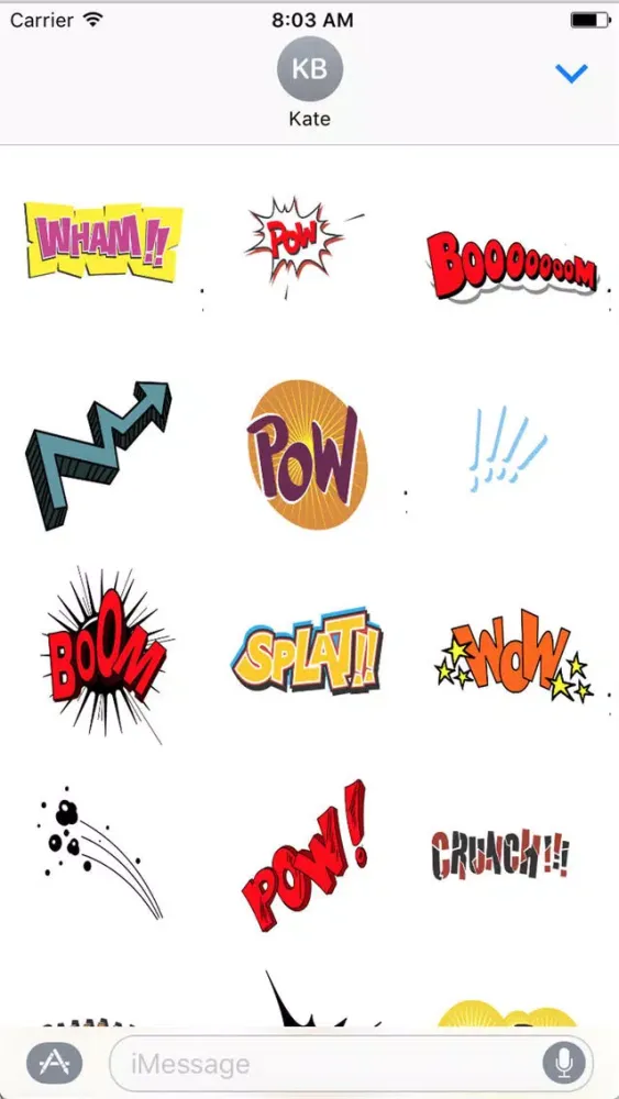 Comic Stickers HD スクリーンショット