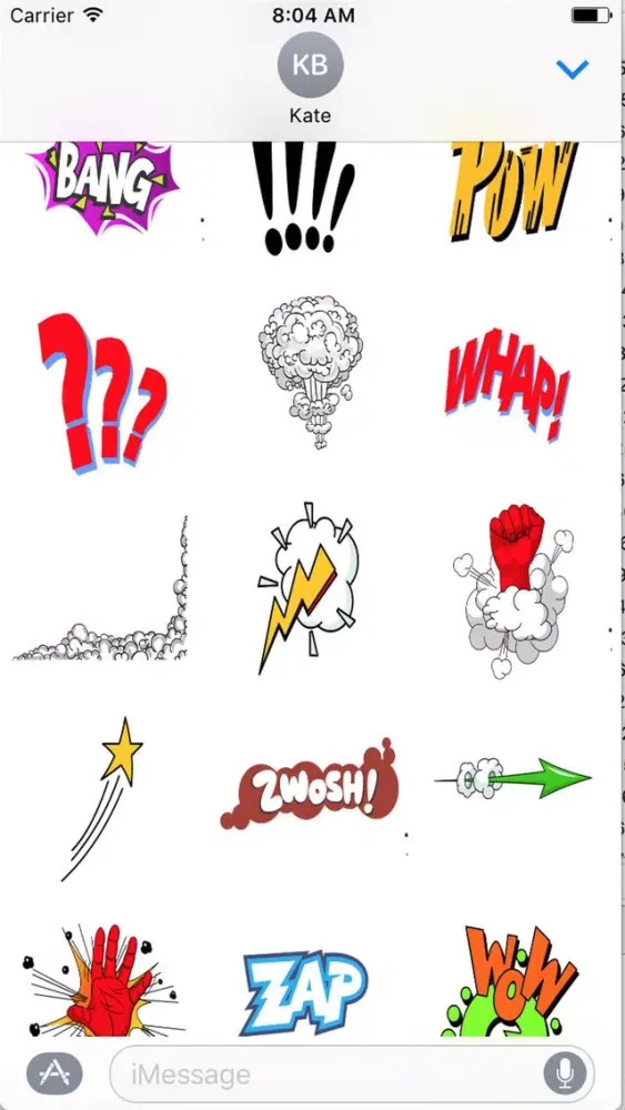 Comic Stickers HD スクリーンショット