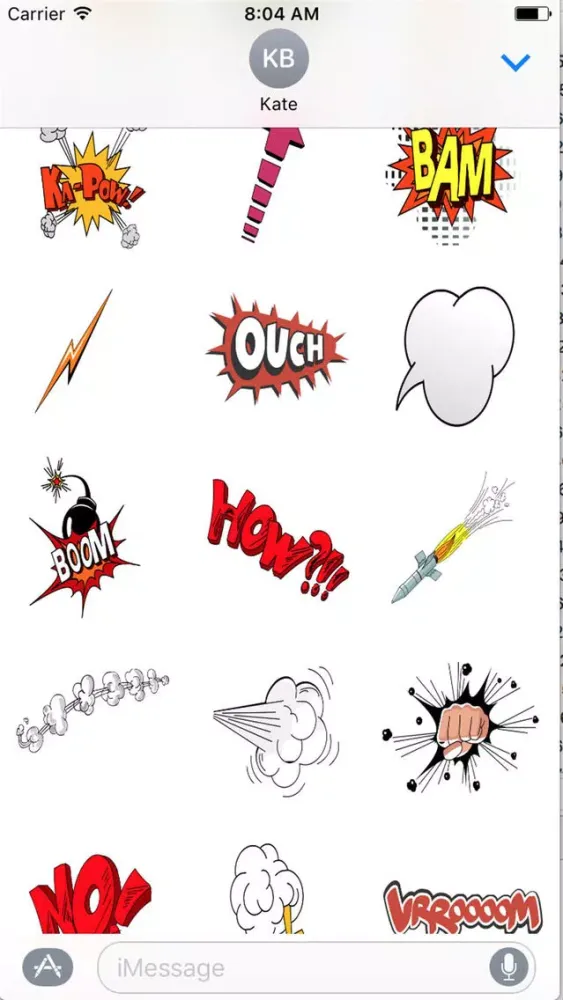 Comic Stickers HD スクリーンショット