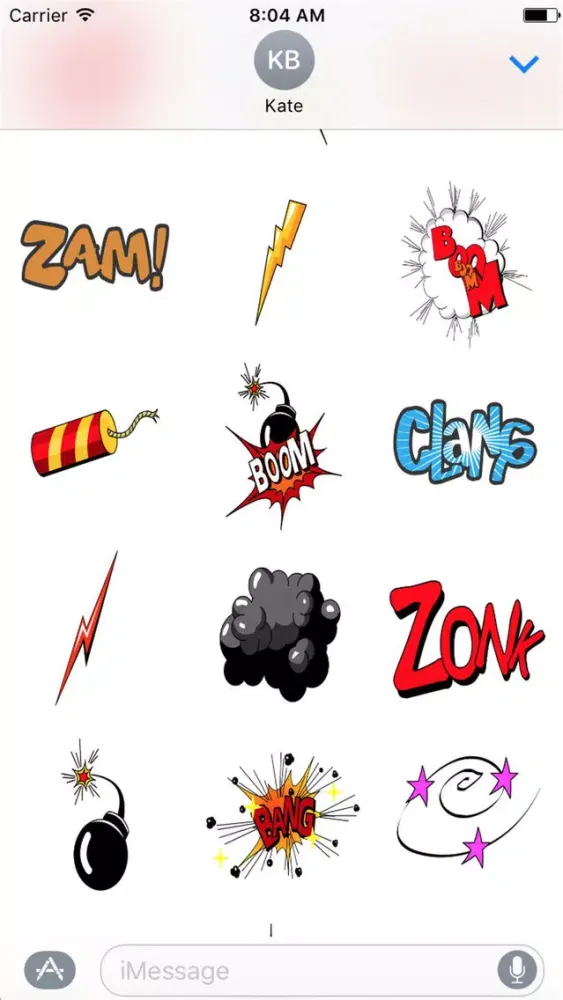 Comic Stickers HD スクリーンショット
