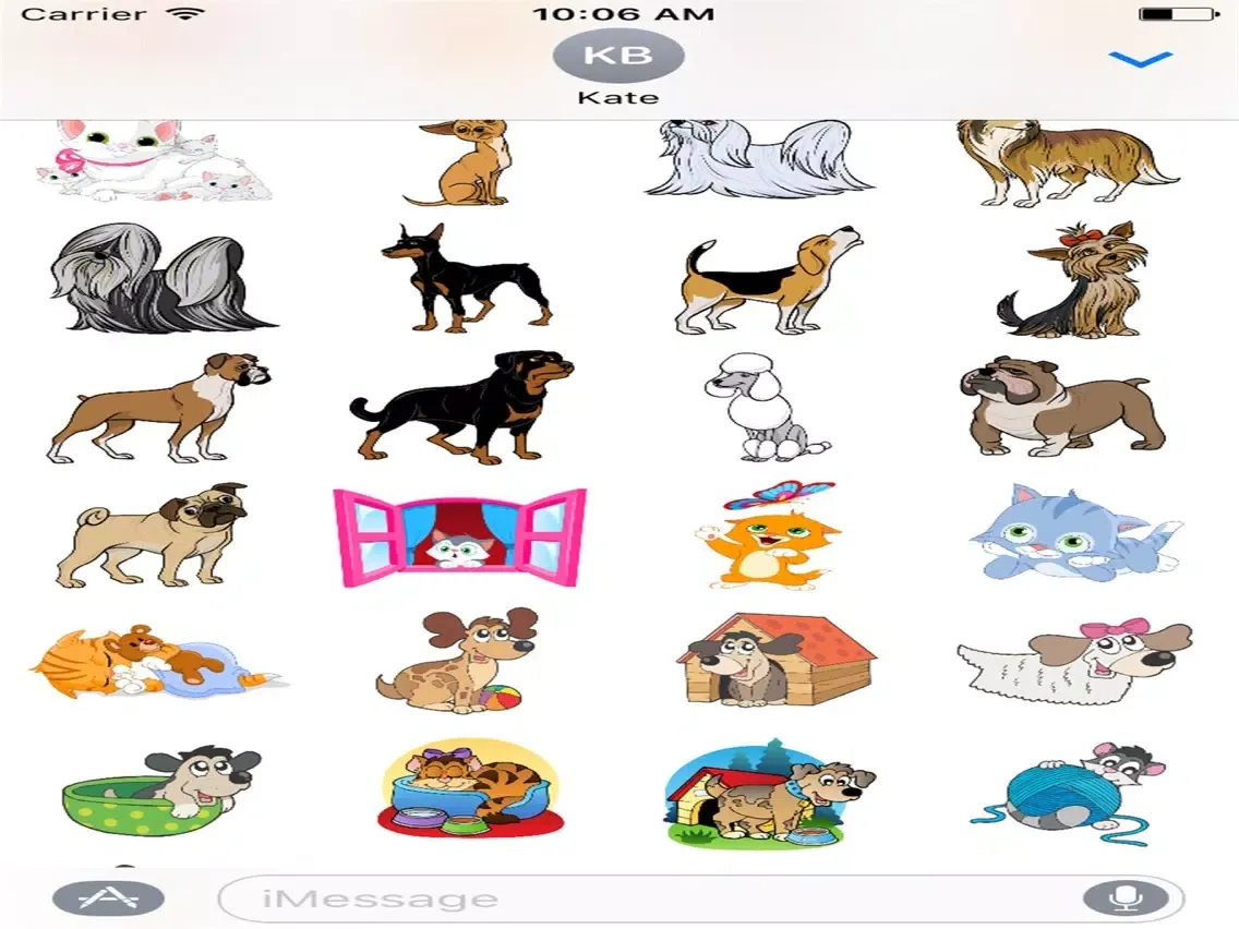Zrzuty ekranu Cute Kitty and Puppy Stickers iPad 
