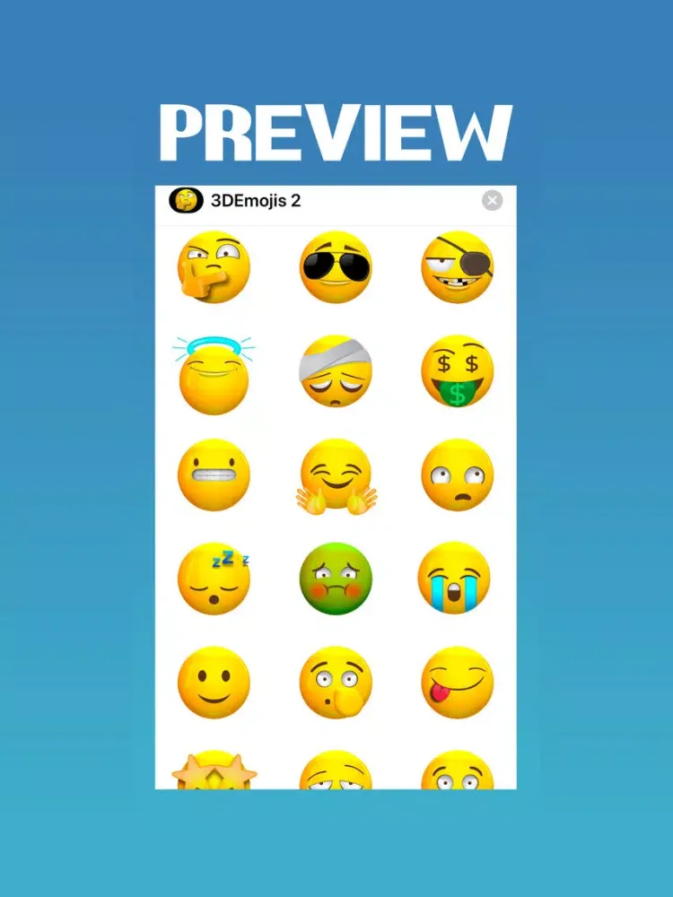Animated 3d Emojis 2 iPad 应用截图