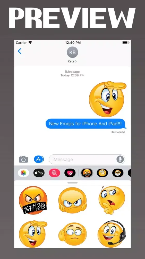Tangkapan layar Emoji Keyboard 2019