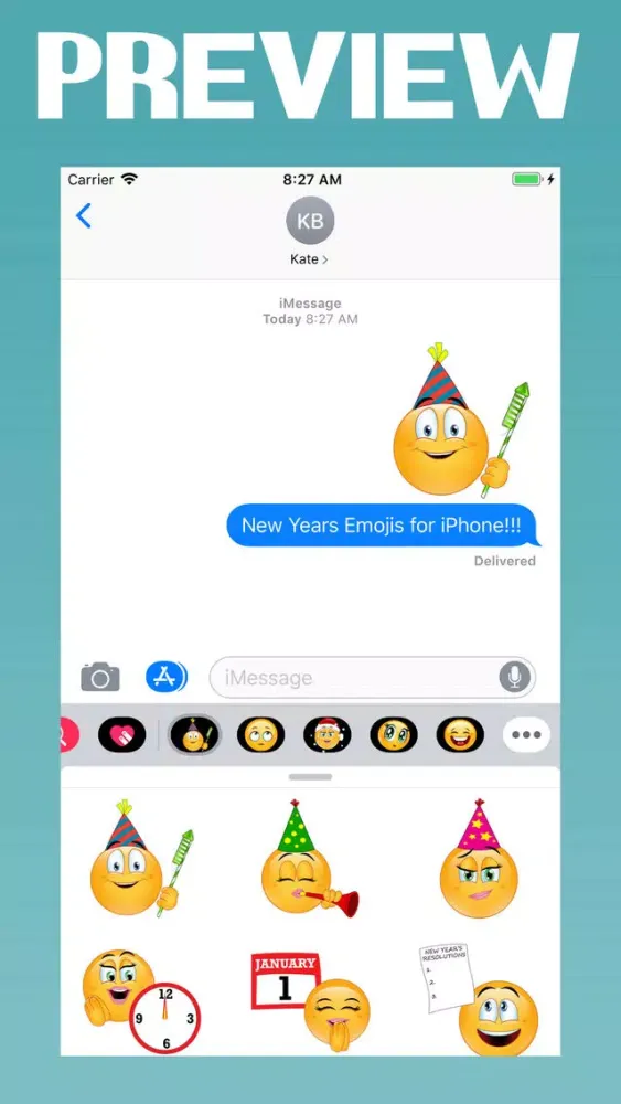 Скриншоты New Year Emoji