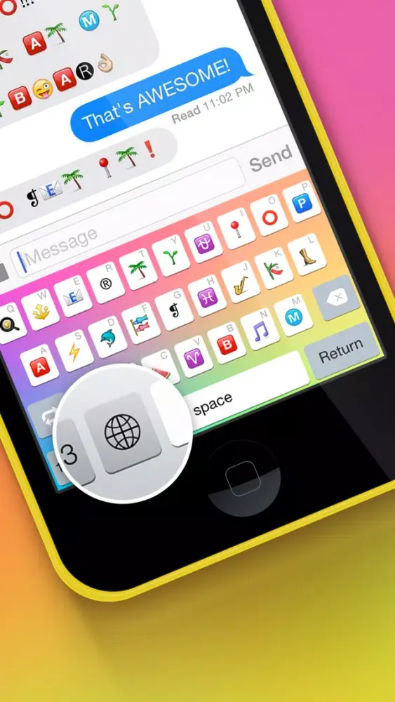 صور Emojizer Keyboard - Custom Emoji Font for iOS 8