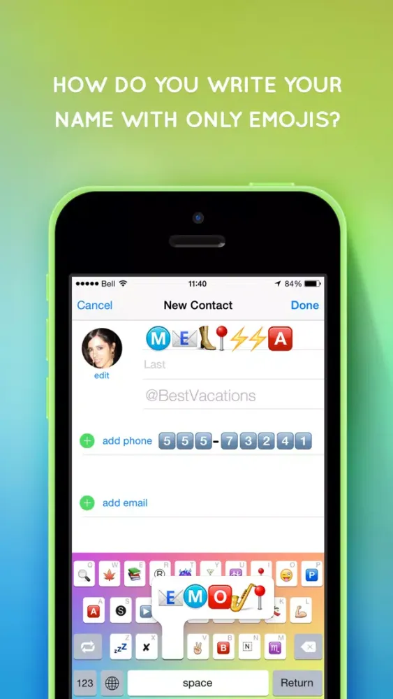 صور Emojizer Keyboard - Custom Emoji Font for iOS 8