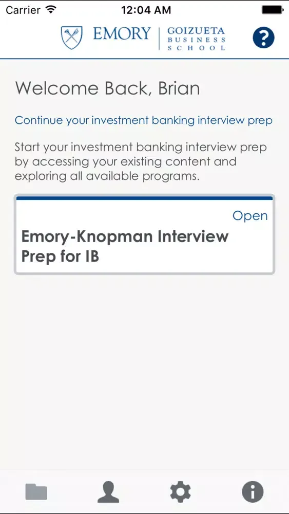 Emory-Knopman Interview Prep for IB應用截圖