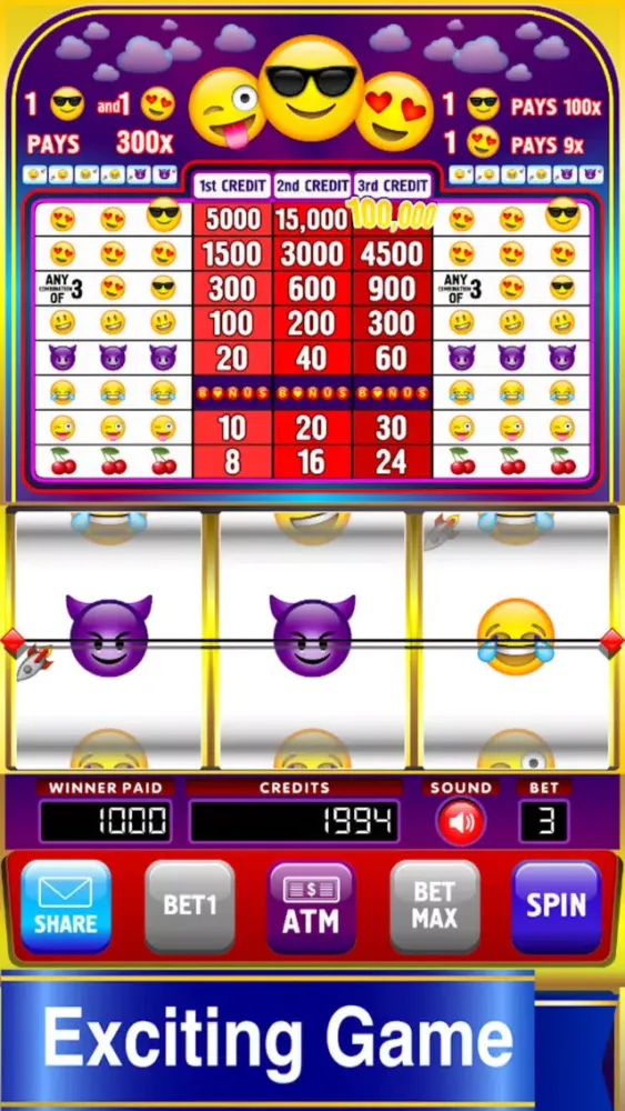 Emoticon Emoji Slots Pro Edition应用截图