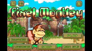Ảnh chụp màn hình của Pixel Monkey - Monkeys Jump, Battle, and Duck under Obstacles in Jungle Temple