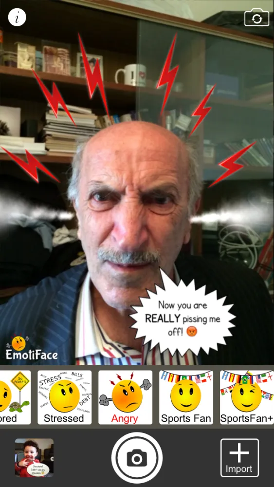 Zrzuty ekranu Emotiface
