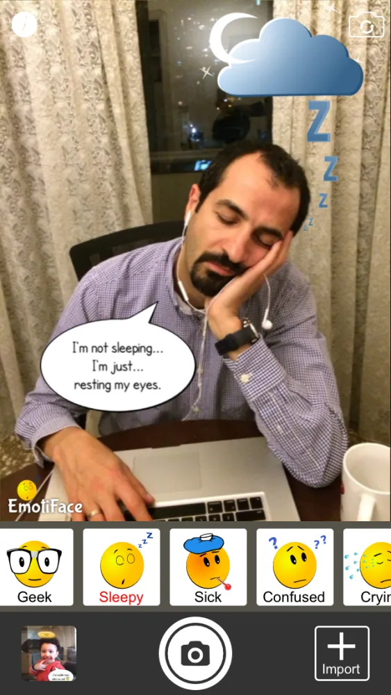 Zrzuty ekranu Emotiface