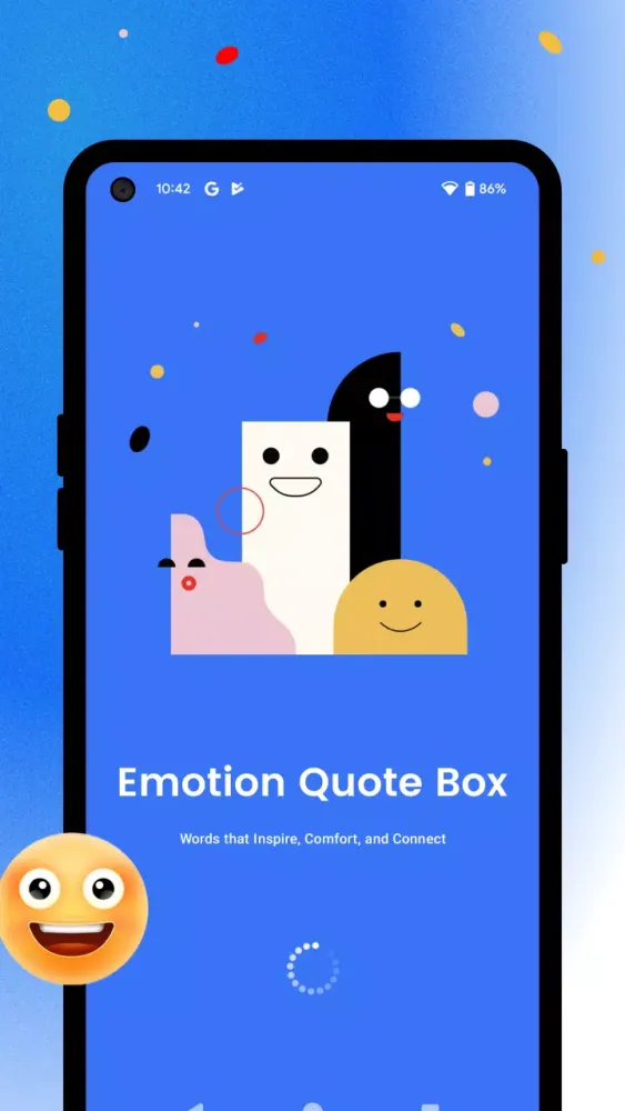ภาพหน้าจอของ Emotion Quote Box