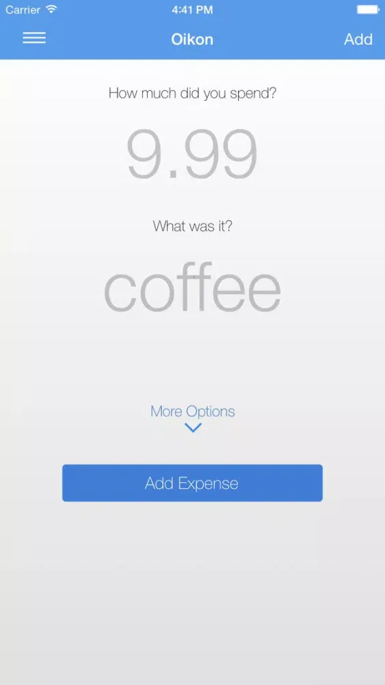 Ảnh chụp màn hình của Oikon - Simple Expense Tracking