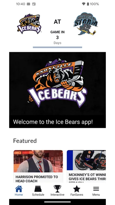 Knoxville Ice Bears Game Day スクリーンショット