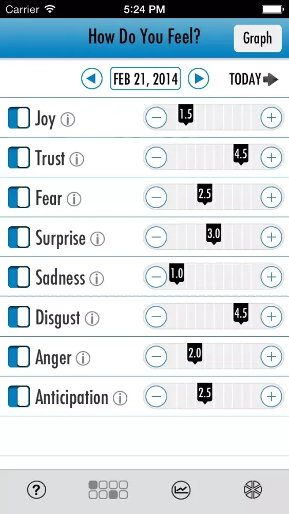 Screenshot di Emotion Wheel