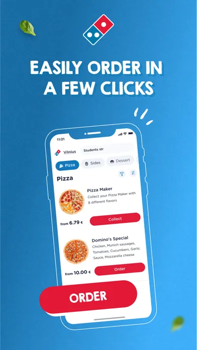 Domino's Pizza Lithuania سکرین شاٹس