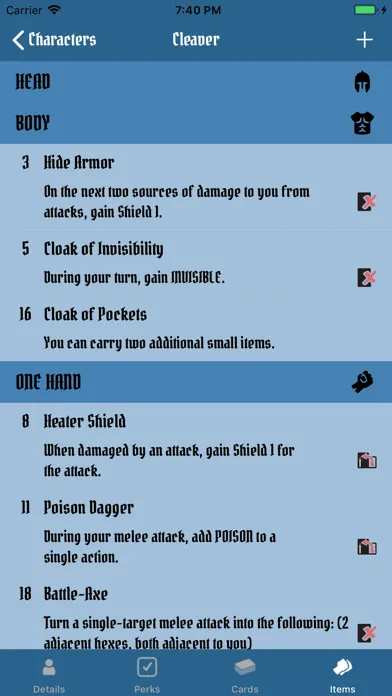 Gloomhaven Fight Companion スクリーンショット