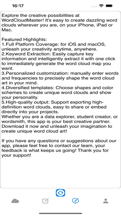 Screenshot di WordCloudMaster - Word Art !