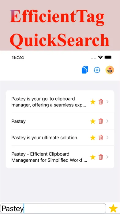Pastey - Efficient Clipboard ! سکرین شاٹس