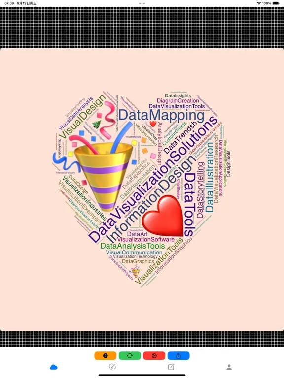 WordCloudStudio - WordArt Tool iPad  स्क्रीनशॉट