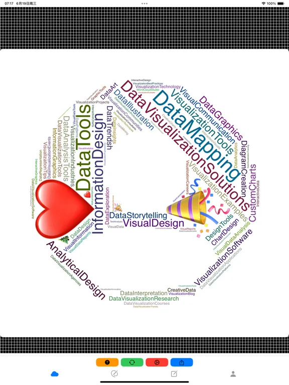 WordCloudStudio - WordArt Tool iPad  स्क्रीनशॉट