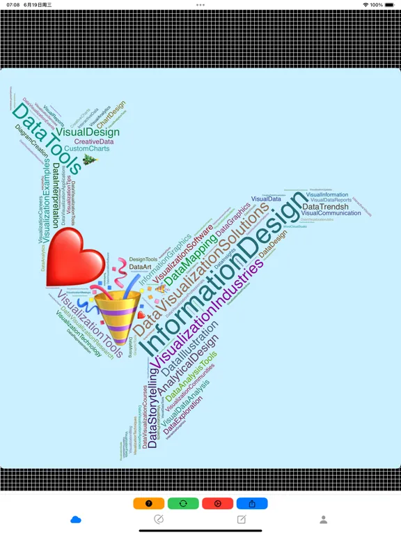 WordCloudStudio - WordArt Tool iPad  स्क्रीनशॉट