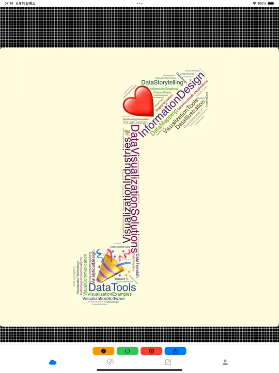 WordCloudStudio - WordArt Tool iPad  स्क्रीनशॉट