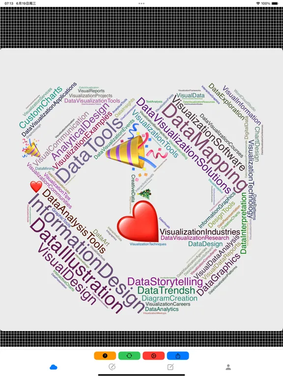 WordCloudStudio - WordArt Tool iPad  स्क्रीनशॉट