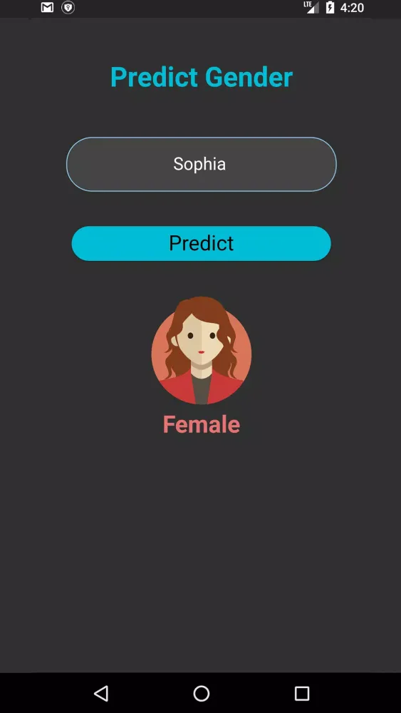 Predict Gender Screenshots