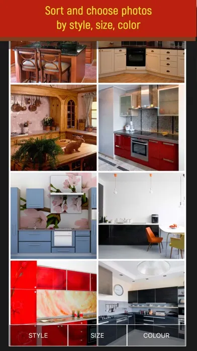 Kitchens. Interiors design स्क्रीनशॉट