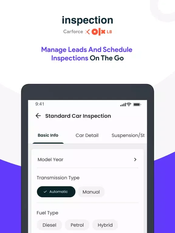 Capturas de pantalla de Carforce Inspection - OLX LB iPad 