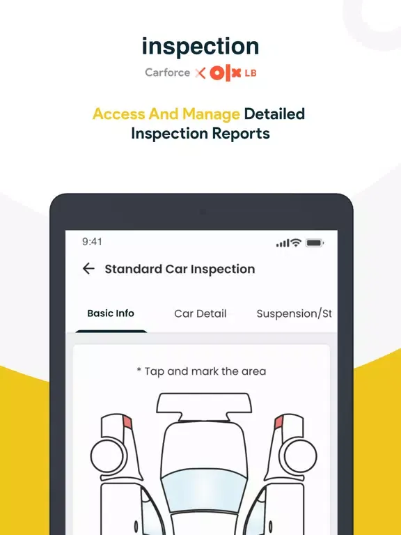 Capturas de pantalla de Carforce Inspection - OLX LB iPad 