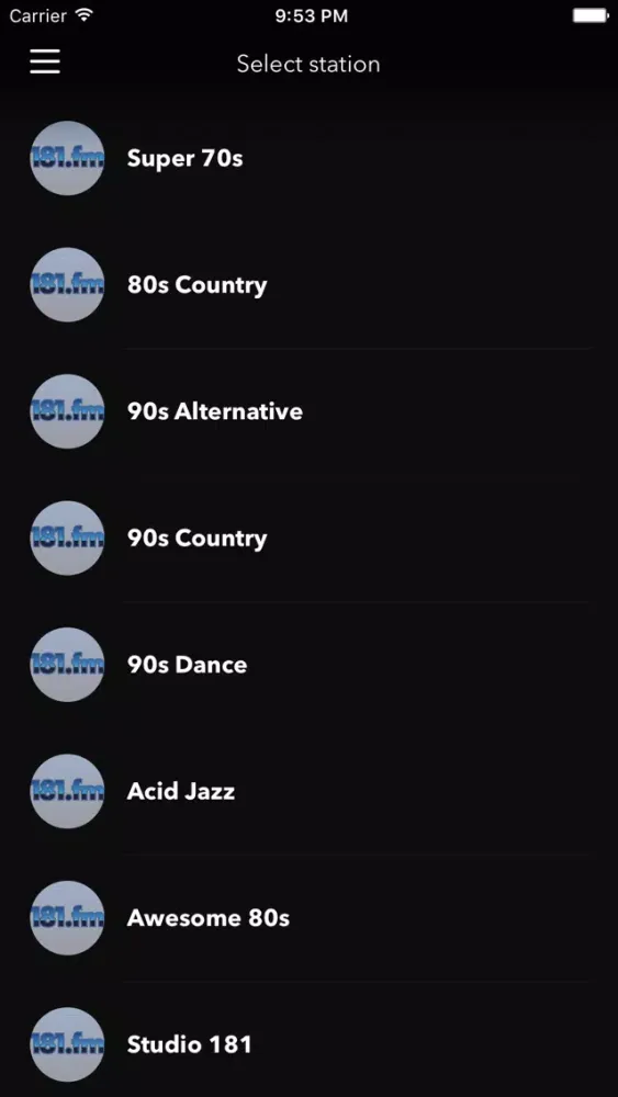 181.fm Screenshots