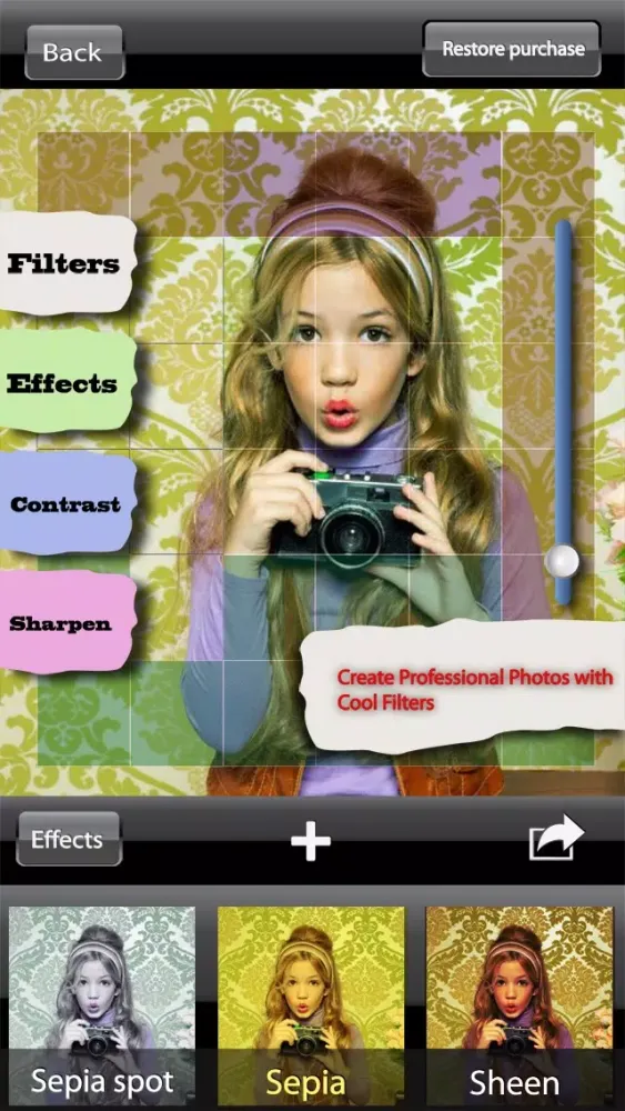 Photo Effects FX Add Custom Bokeh HD Collection Colour to Photos for Instagram スクリーンショット
