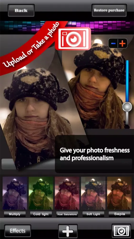 Photo Effects FX Add Custom Bokeh HD Collection Colour to Photos for Instagram スクリーンショット