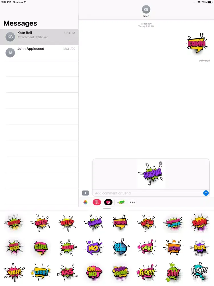 Emotions and Feelings Stickers iPad 应用截图