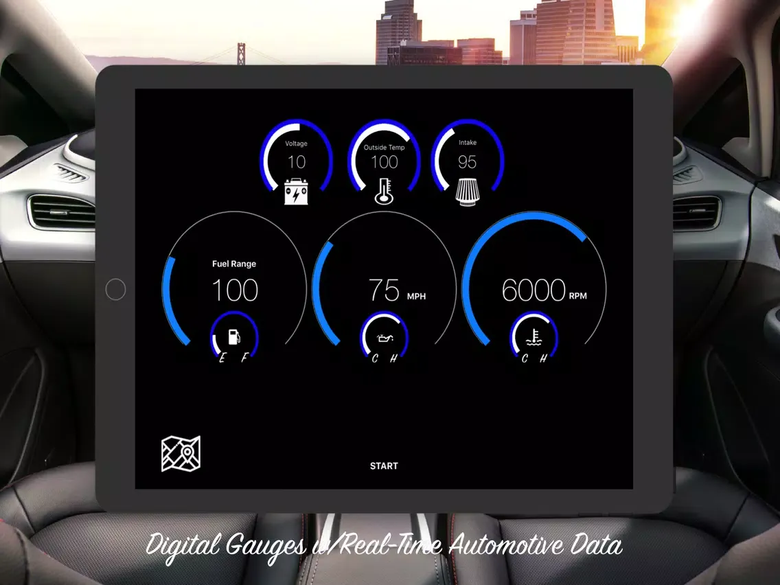 صور iDash: Tesla Style Dashboard iPad 
