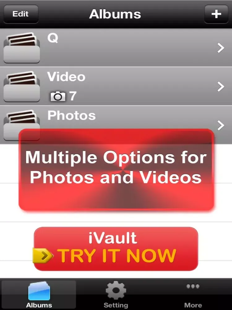 Vault* Free - Hidden Photo & Video Safe for iPhone, iPad & iPod Touch iPad  Screenshots