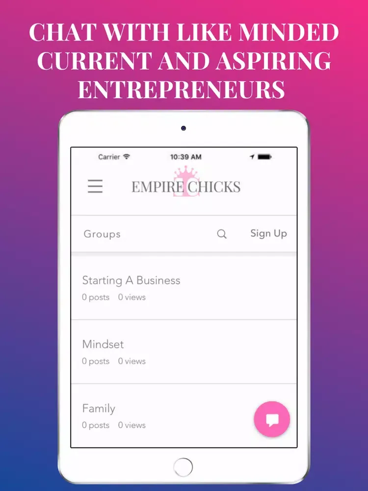Tangkapan layar Empire Chicks® iPad 