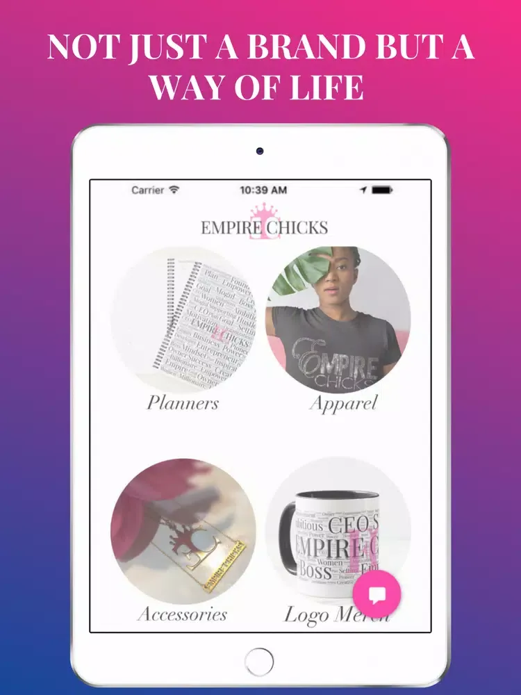 Tangkapan layar Empire Chicks® iPad 