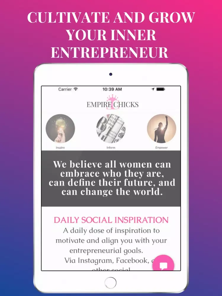 Tangkapan layar Empire Chicks® iPad 