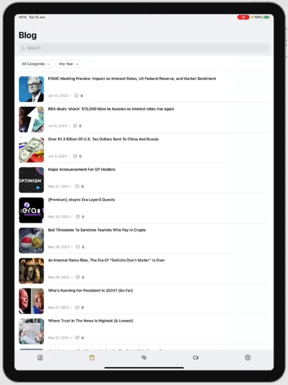 Capturas de pantalla de Empire Crypto iPad 