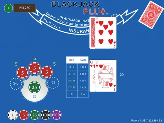 Zrzuty ekranu Blackjack Plus - Side Bets iPad 